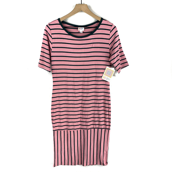 LuLaRoe Dresses & Skirts - NWT LuLaRoe Julia Pink Black Sheath Dress Sz M